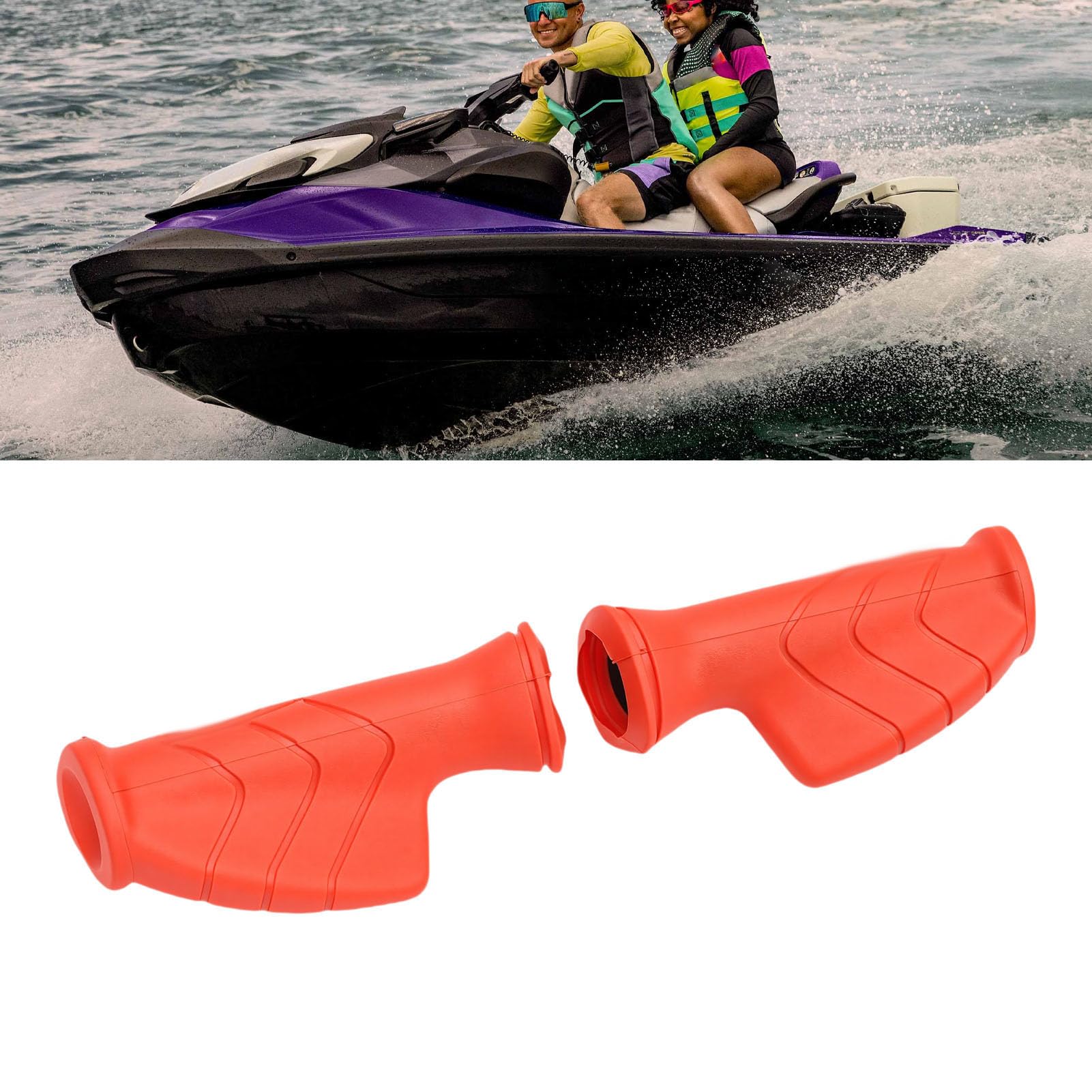 Impugnatura con Poggiapolsi, Set di Impugnature di Ricambio per 900 RXP RXT GTX GTS GTR 90 130 155 170 215 230 260 300, Superficie Strutturata in Gomma, Assorbimento delle