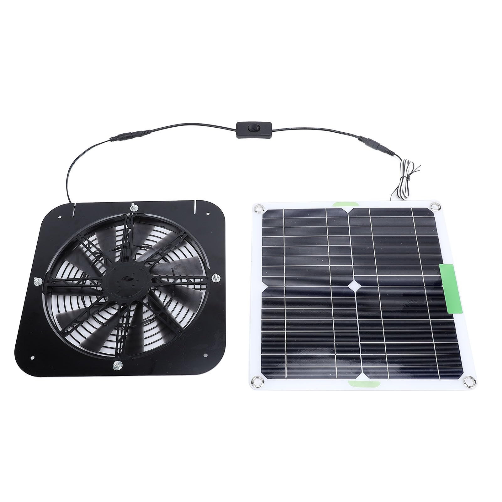 Solar Abluftventilator - Solarlüfter Für Stall, Wohnmobil & Camping 145x145cm