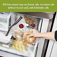 Vista 7 de ZWILLING Fresh & Save 20-pc Vacuum Sealer Bags, Sous Vide Bags, Meal Prep - Medium