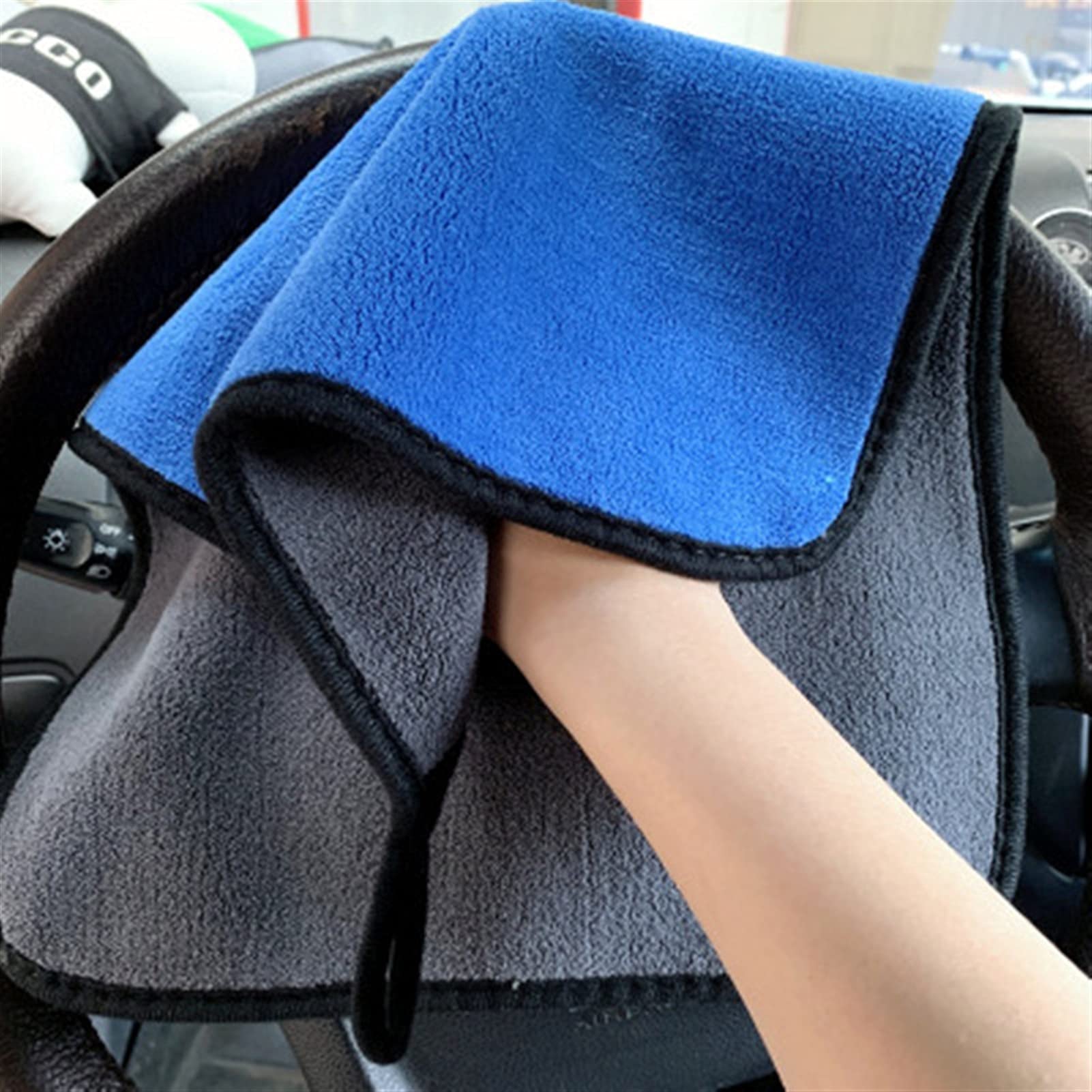 ACiyD 10 STÜCKE Autowäsche Mikrofaser Handtuch Auto Tuch Auto Reinigung Tür Fenster Pflege Dicke Starke Wasseraufnahme Für Auto Wohnaccessoires (Color : Gold, Material : 30X60CM) (Brown 30X60CM)