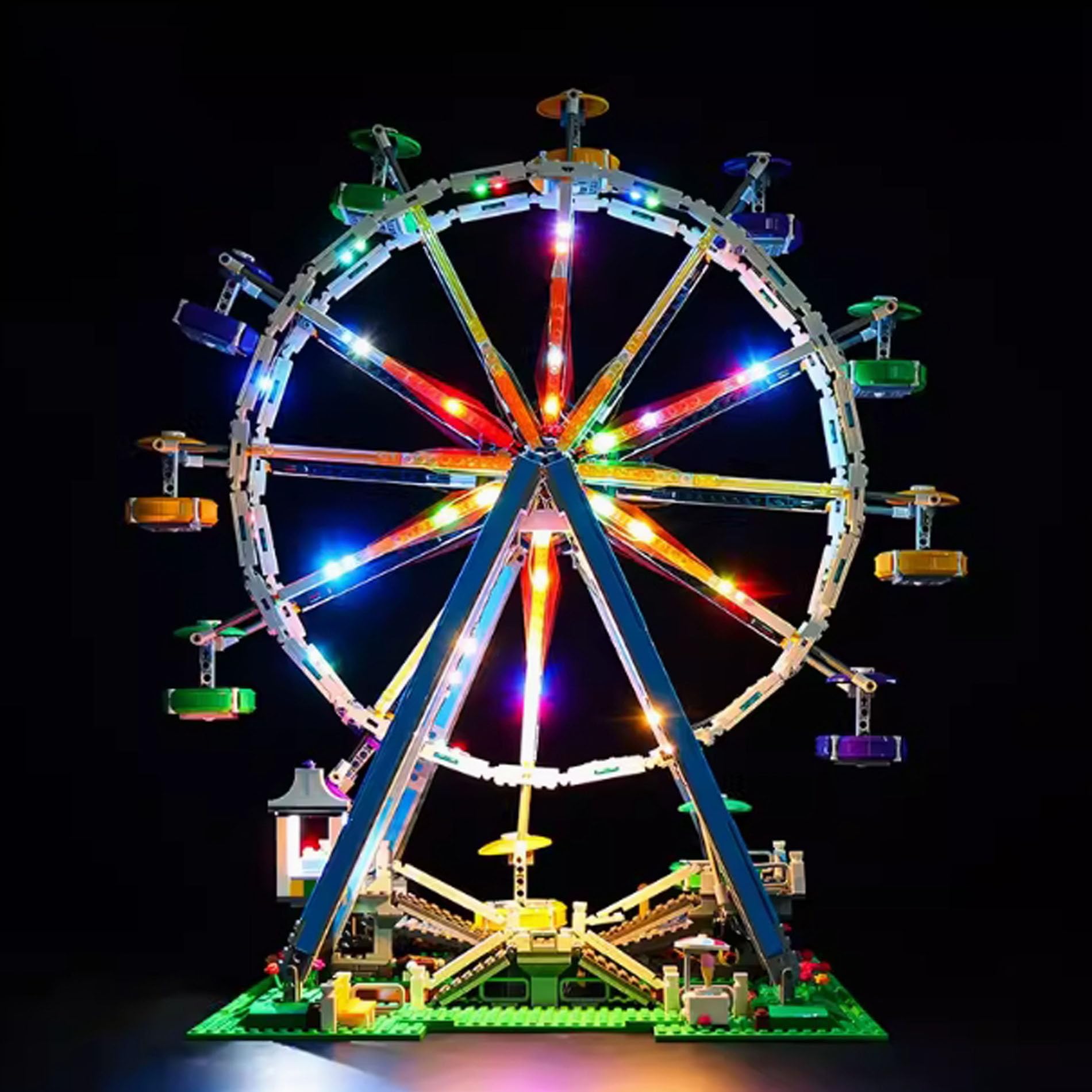 LED観覧車 多色ライト付き 約30cm Amazon.co.jp: YUANZITIAN LED照明器具 レゴ10247 観覧車モデルLED