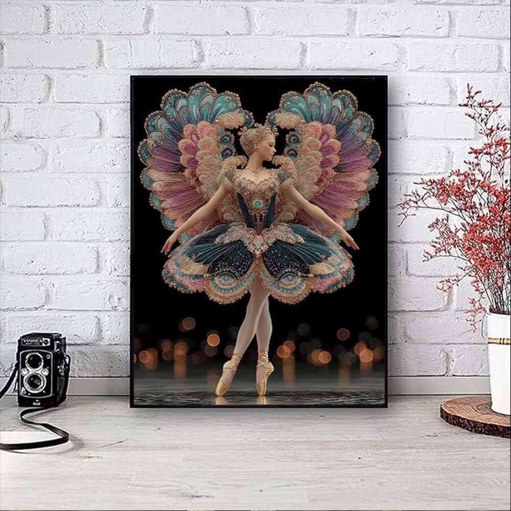 Tancerz Dziewczyny Diamentowe Malowanie Dorosłych Zestawów, 5D Okrągłe Diamenty Malarstwo Dzieci Malarstwo, Diamant Sztuka Haft Cross Stitch Obrazy, Mozaika Sztuka Do Dekoracji Ściany 100x130cm hJ8