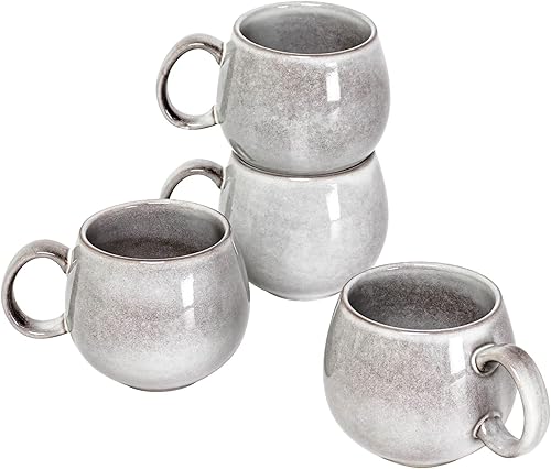 Miniatura 1 de HENXFEN LEAD Juego de tazas grandes de café de 4 a 20 onzas con asa para café con leche, cereales, té, cacao, leche, regalo de tazas de Navidad de