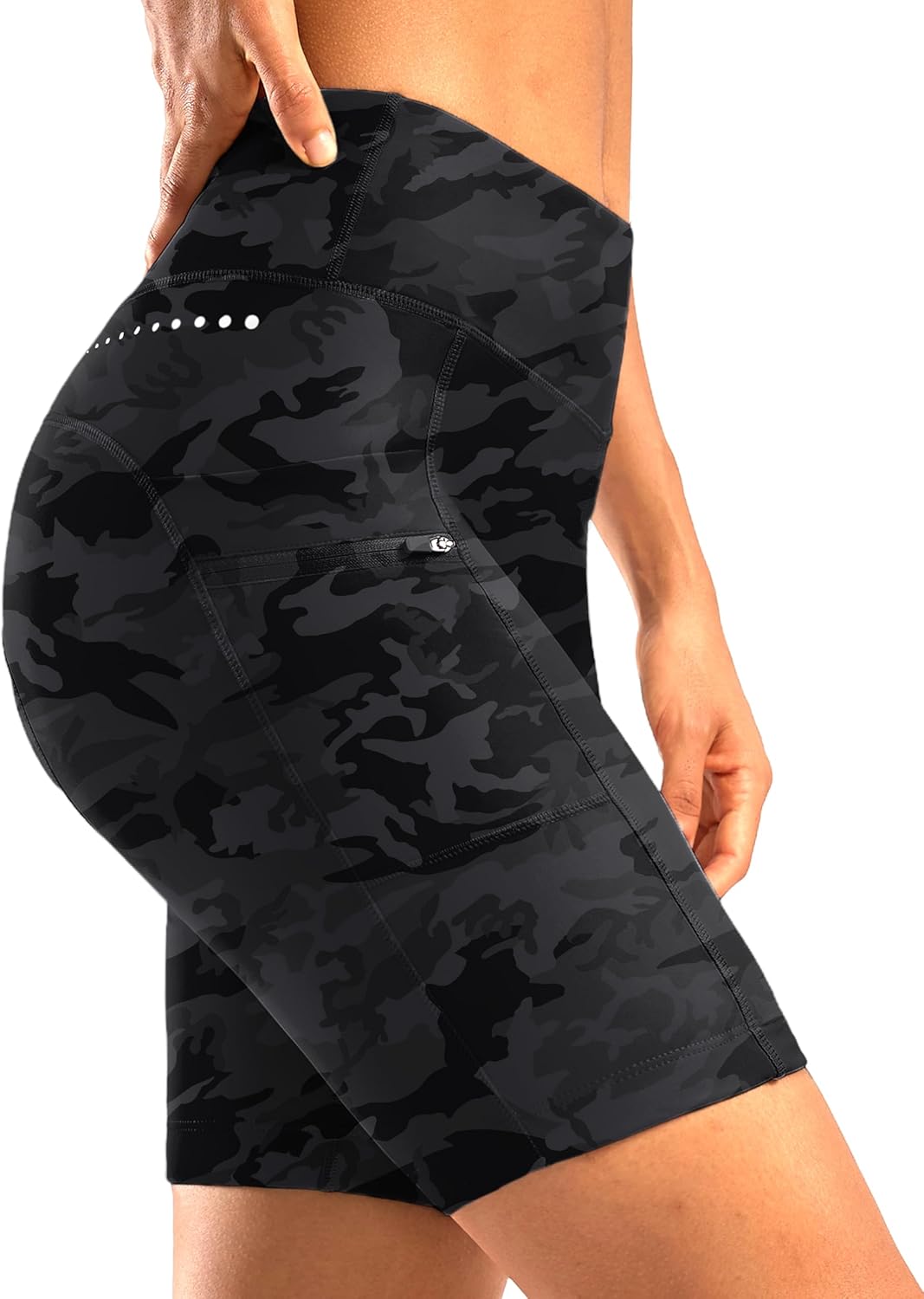 Women's 4D Padded Bike Shorts 5"/7" Riding Underwear Cycling Bicycle Road Biking Cycle Shorts for Women Zipper Pockets - Image 5