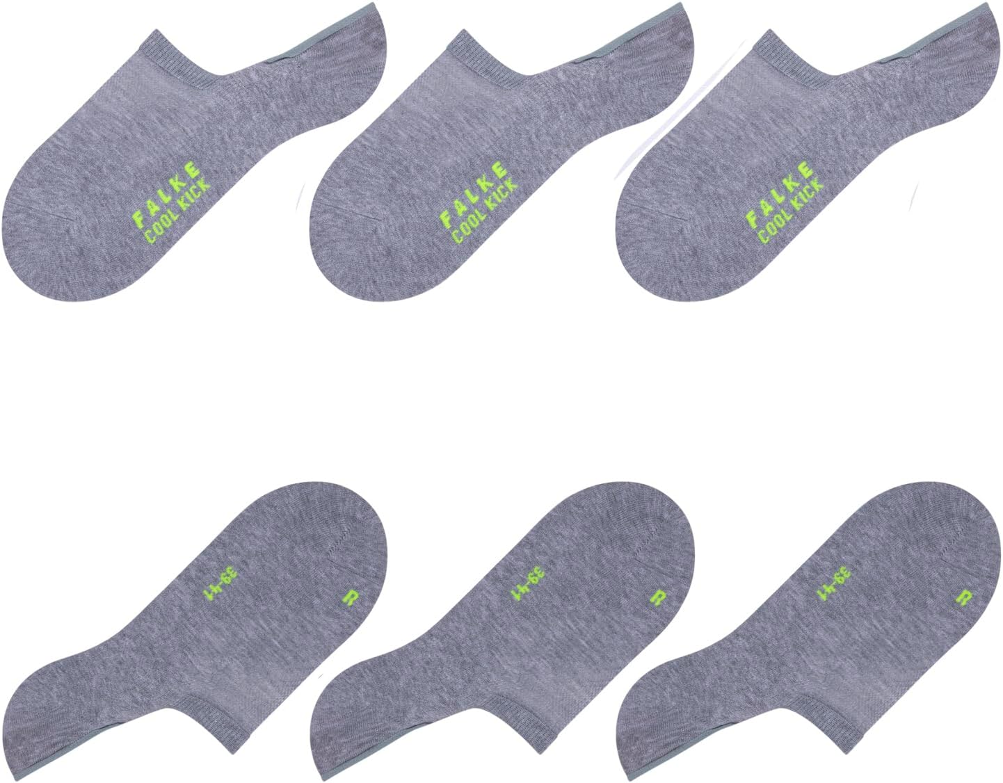 FALKE mens Cool Kick Invisible Multipack U in Morbidi Traspiranti Asciugatura Rapida Invisibili Tinta Unita