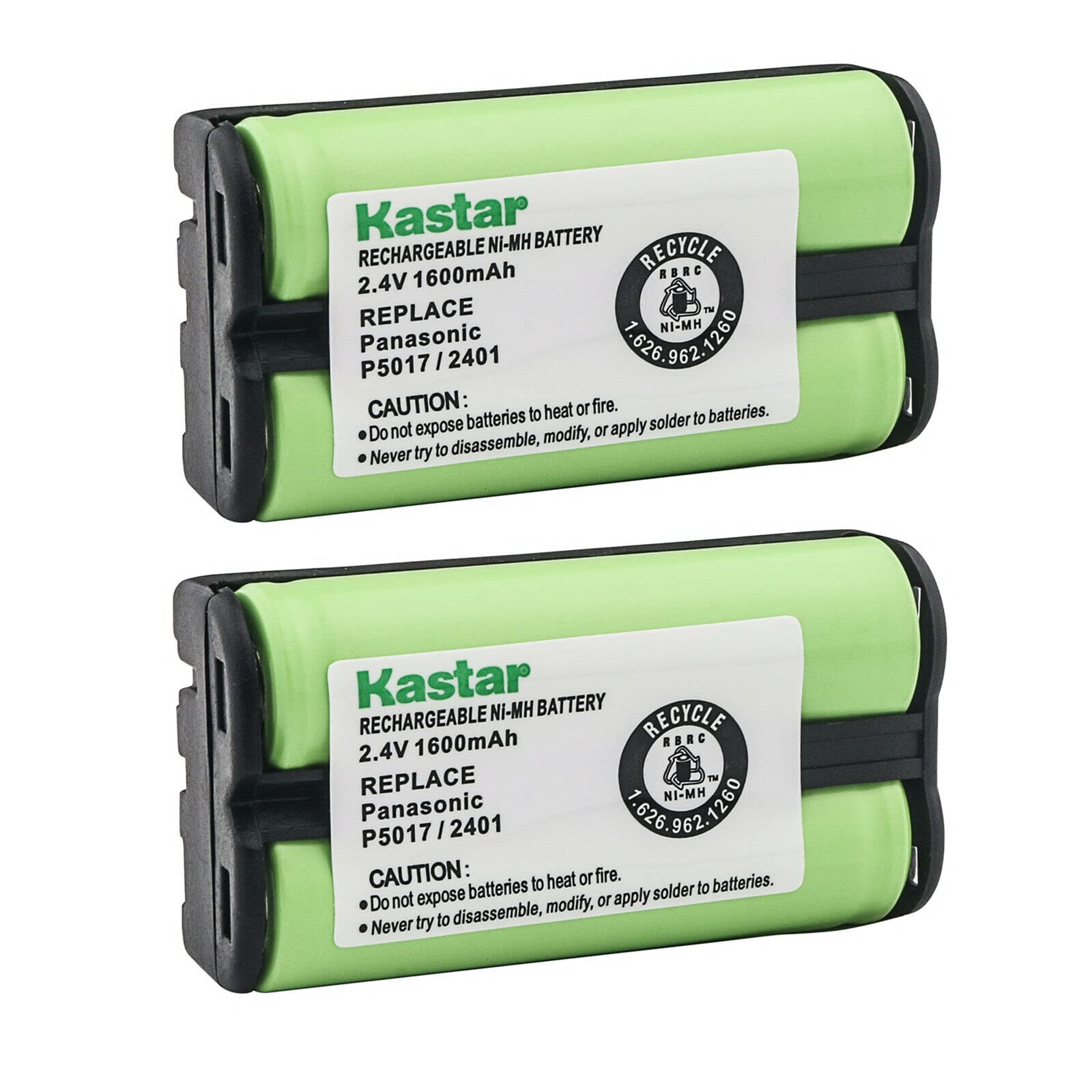 Kastar 2-Pack Battery Replacement for AT&T ATT BYO3E, ATT 91077, ATTBATT-2401, Battery Biz B-741, BT2401, E252, E2562, E262, E2662, E662B 2400, 2401, 2402, 2430, 2440, 2455, 2462, 2482, 3358