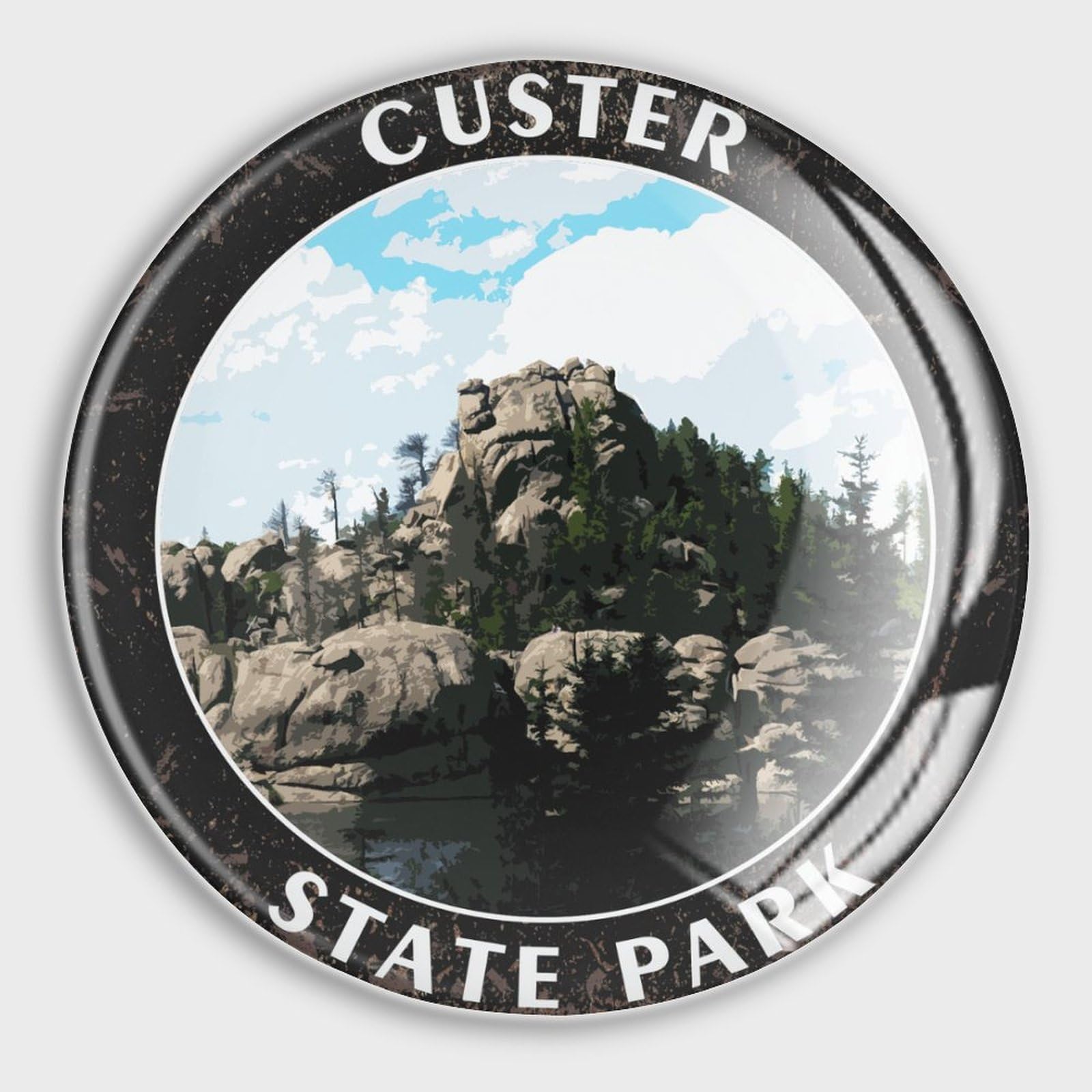 Aimants Custer State Park pour fixer vos notes sans rayer le frigo
