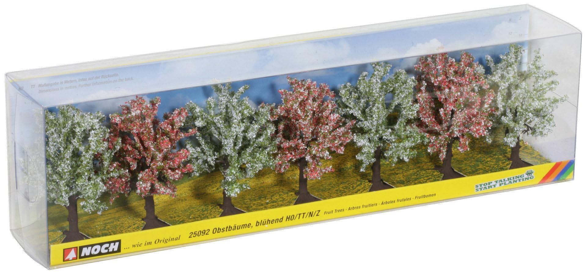 Noch 25092 8 cm High Blossom Fruit Trees Landscape Modelling (7-Piece)