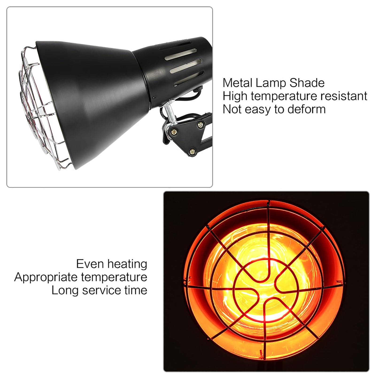 Ejoyous Infrarotlampe 150W - Rotlicht Wärmelampe Mit Standfuß Für Muskelentspannung
