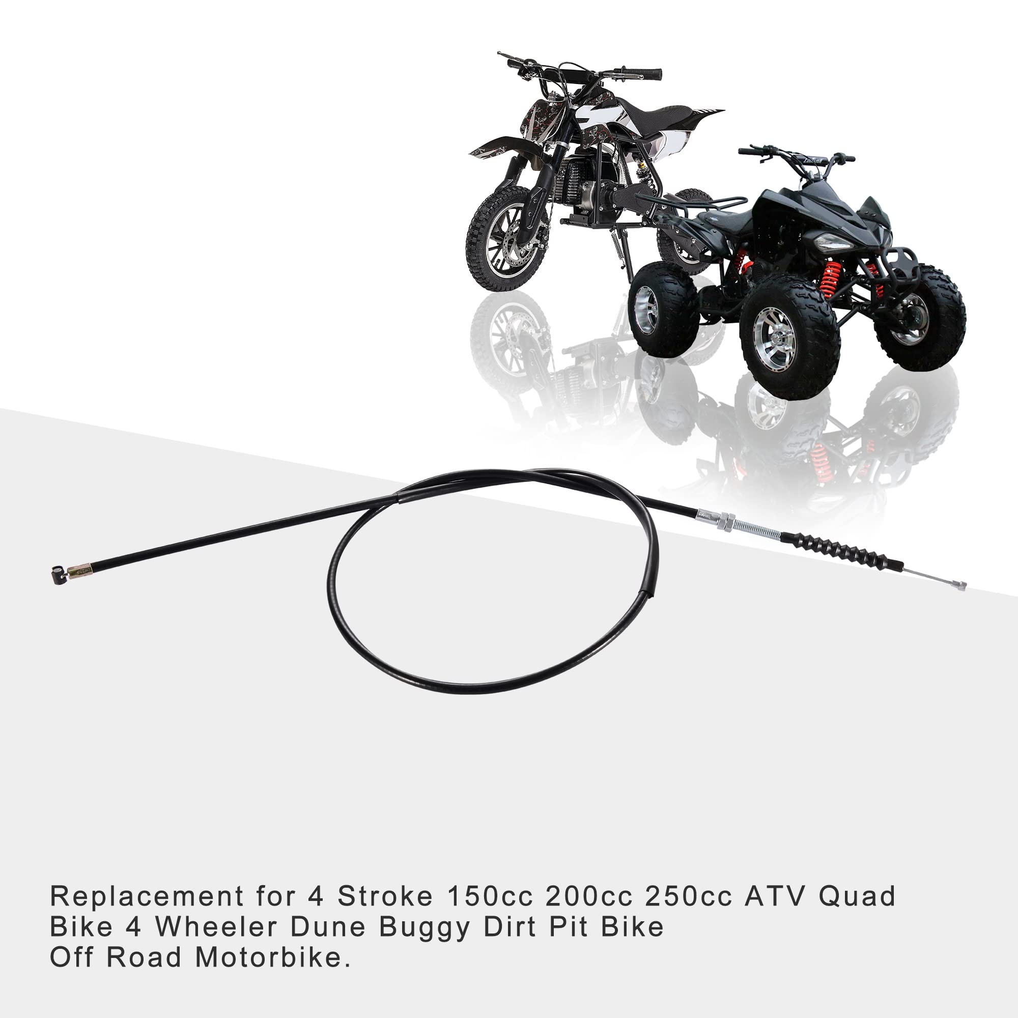Cavo Frizione Con Leva Per Moto Pit Bike 125cc-250cc – Universale 46'' Acciaio E Plastica - Foto 2