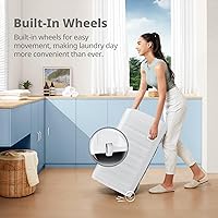 Vista 7 de COMFEE' Portable Washing Machine, 0.9 cu.ft Compact Washer With LED Display, 5 Wash Cycles, 2 Built-in Rollers, Space Saving Full-Automatic Washer