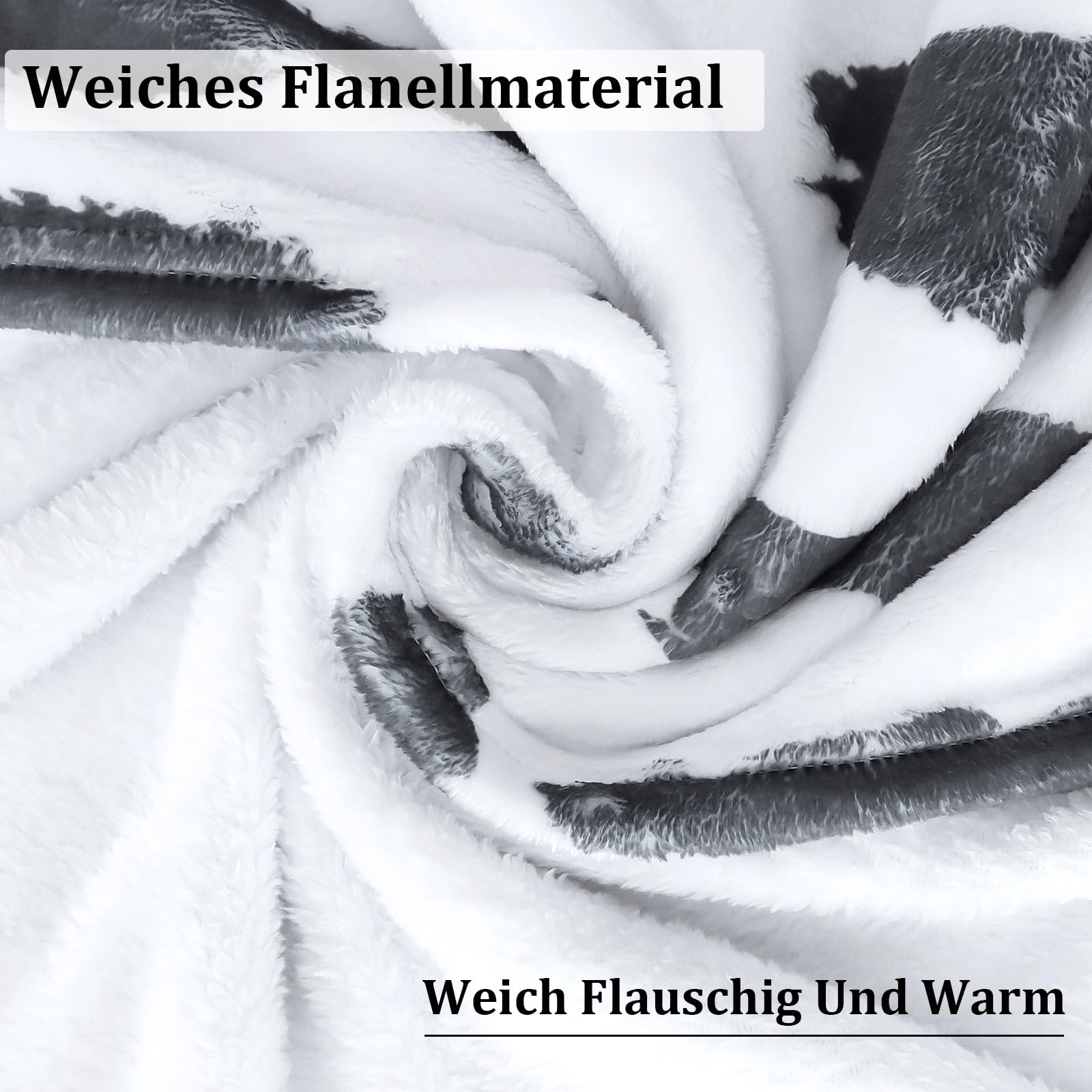 pewjury Coperta con maniche e cappuccio, con gufo di neve, con guanti, motivo animale, morbida coperta in flanella, per donne, bianco, 130x160cm