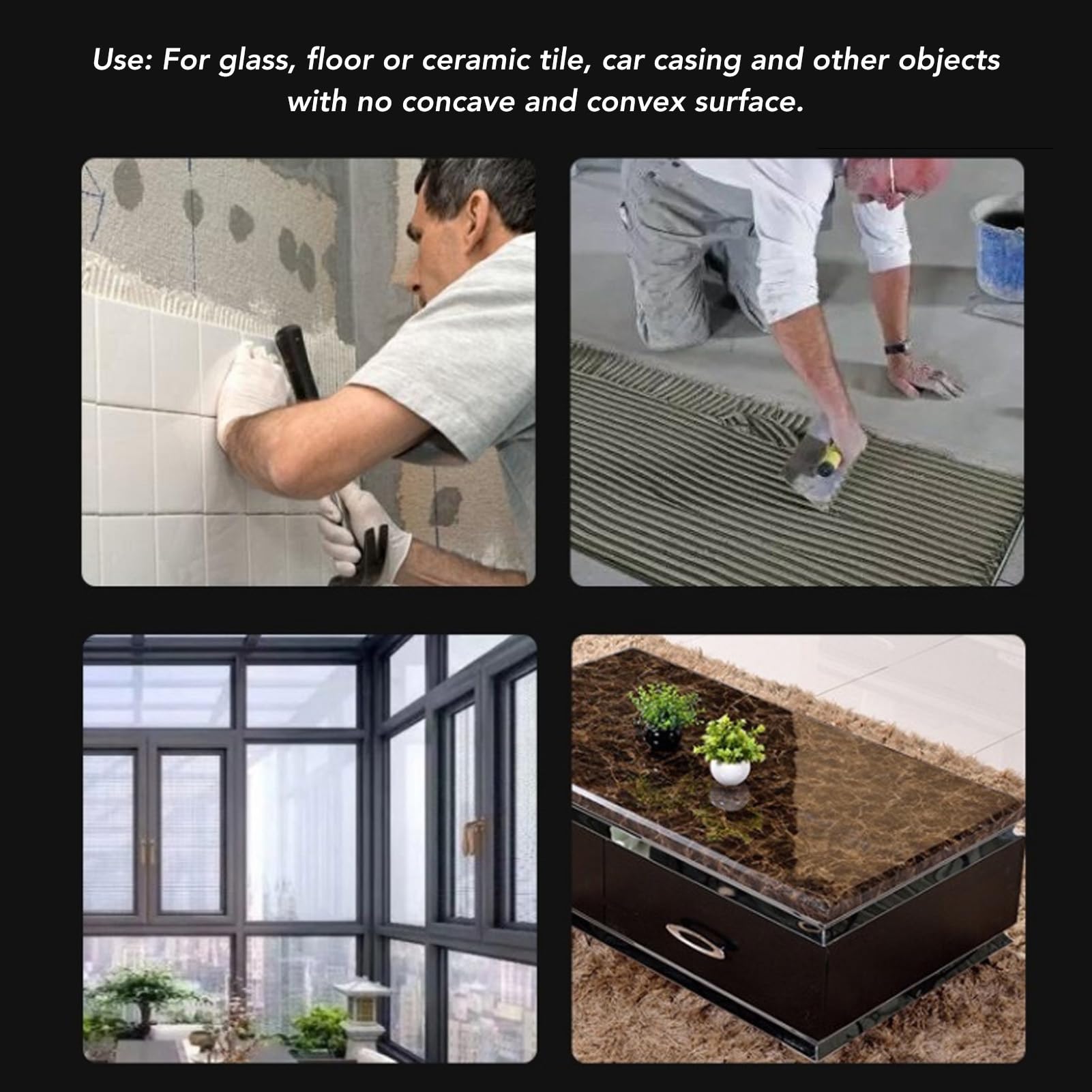 FLEXMAN Seamless Seam Setter with 5.9 Inch Vacuum Suction Cups, Adjustable Aluminum Alloy Solid Countertop Installation Tool for Tile Stone Tile Marble Glass