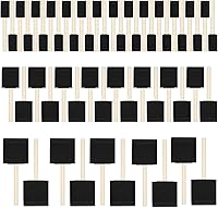 Vista 9 de 20 piezas de pinceles de espuma para pintar, pinceles de esponja de 2 pulgadas con mango de madera para pintar, pinceles de espuma para manchas