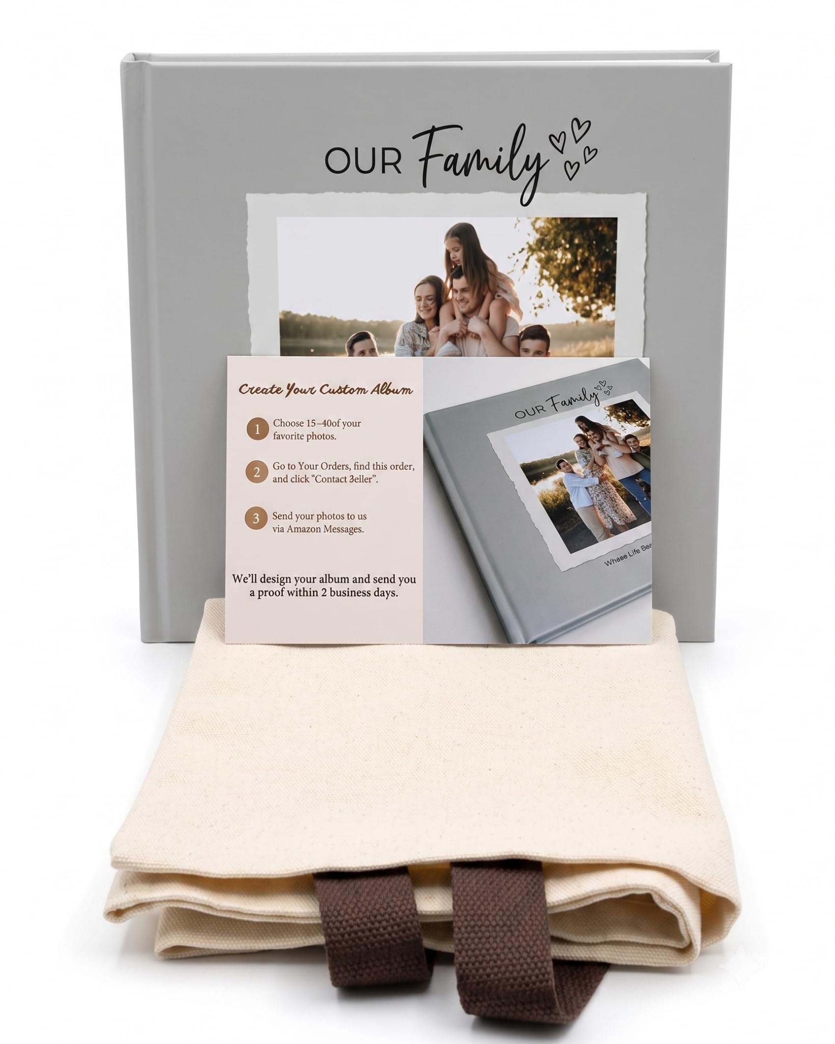 Libro fotografico personalizzato per bambini, kit di personalizzazione con pagine impermeabili Layflat | Copertina rigida, 24 pagine, adatta per 30-40 foto. Ideale per bambini, famiglia, matrimoni, viaggi e regali ricordo.