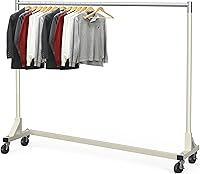 SimpleHouseware Industrial Z-Base Heavy Duty Garment Rack - 500 lbs Capacity, 63" Extra Long Bar, Gray Steel