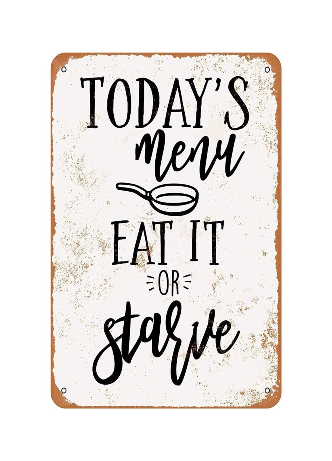 TAMDDBPJD Vintage Menu Board Tin Sign 12x8 Inch