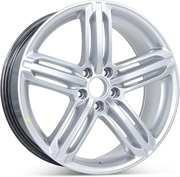 WheelerShip Replacement Aluminum Wheel Silver Painted 19in for 2009-2016 Audi A4 S4 58840