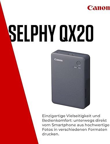 Canon SELPHY QX20 Fotodrucker — šoninis vaizdas