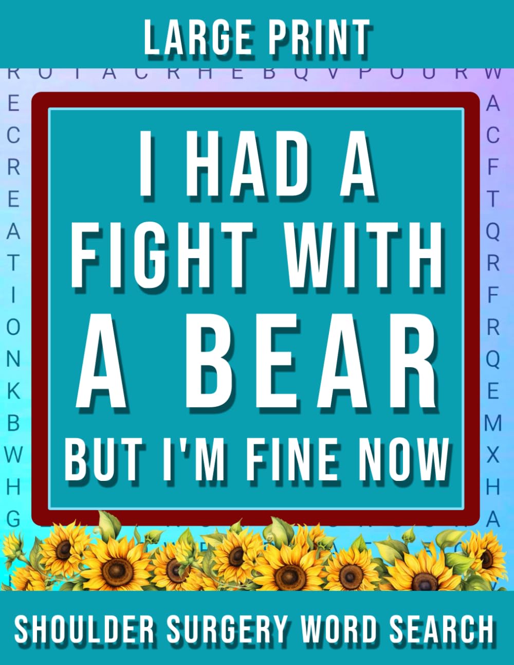 Funny Post Shoulder Surgery Recovery Gift: Word Search Puzzle Activity Book For Women Men Post Op Injury Healing, Relaxation & Stress Relief