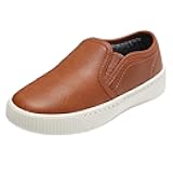 Boys Slip on Sneakers Casual Dress Shoes Faux Leather Loafers (Toddler,Big Kids, Little Kids)