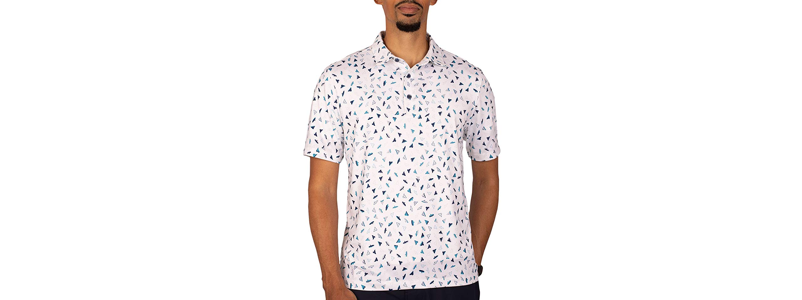 Cutter & Buck Men's Pike Polo Pandion Print Shirt