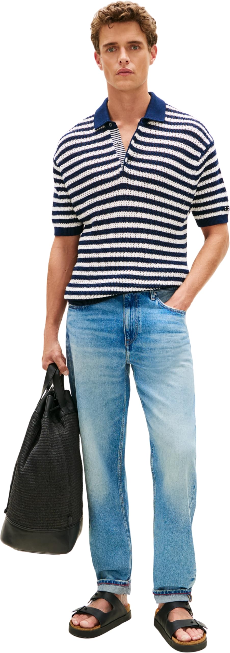 Tommy Hilfiger Herren Zugeschnitten Regular Tapered Harlem Taj Blue Mw0mw42326