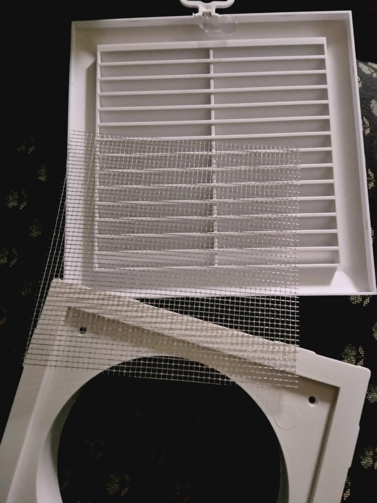 T27 Ventilation Grate Insect Screen Round Diameter 150 mm White ABS ...