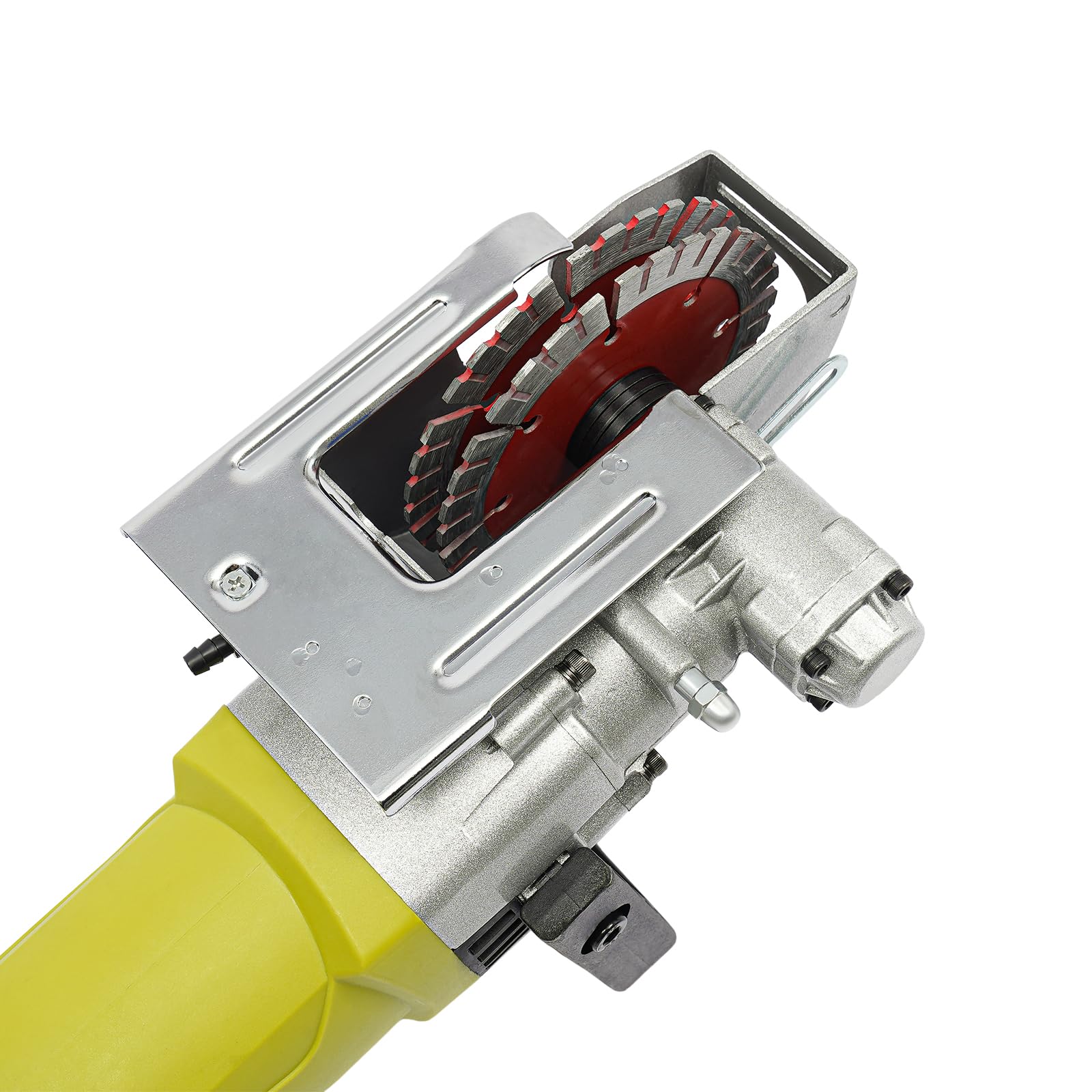 Rozadora Pared, 4000W Rozadoras Eléctrica 6500r/min, Ranuradora Cortadora 37mm Profundidad de Ranurado, Ranuras de Pared 5 Hojas de sierra 125mm Diámetro con Ventana de Refrigeración