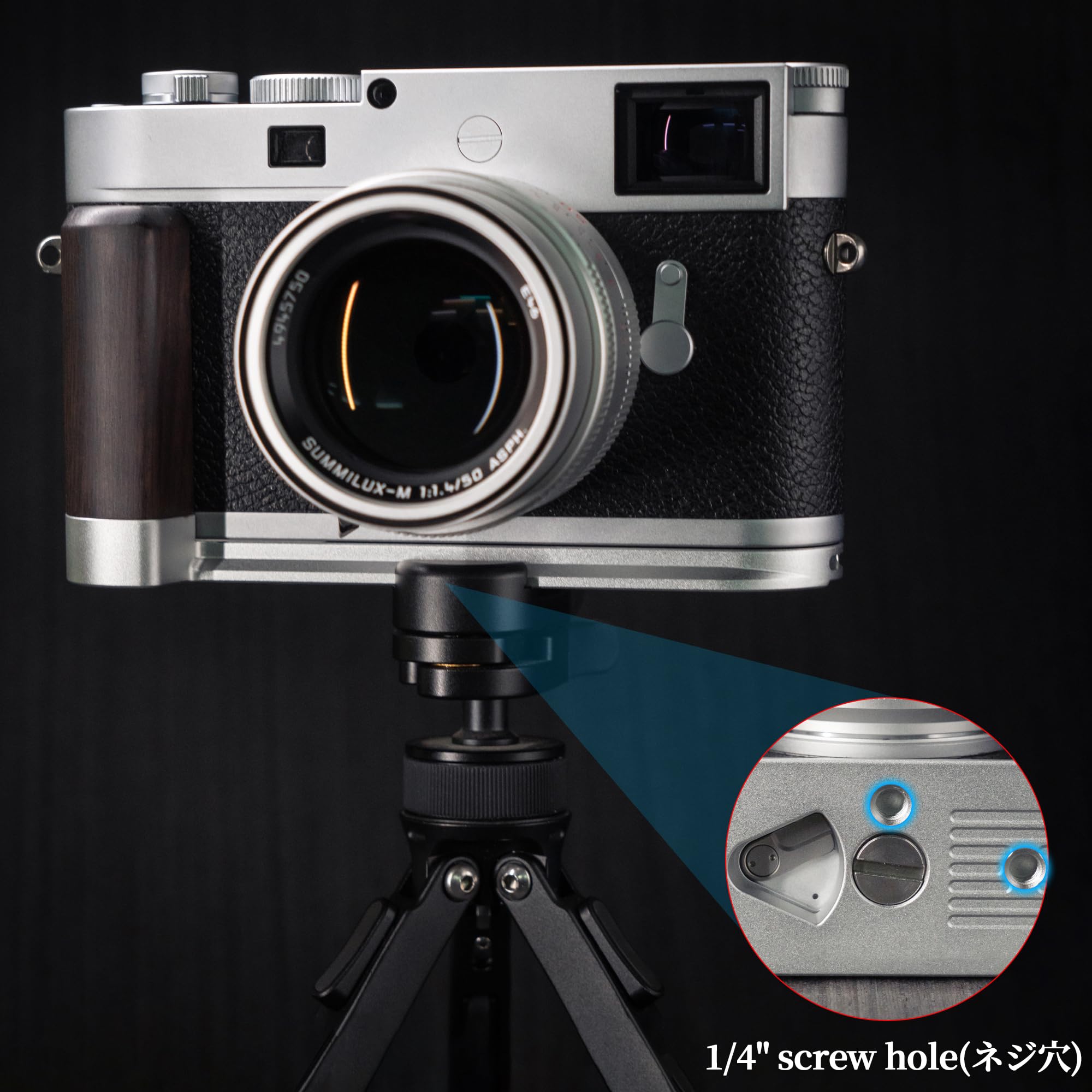 Amazon | Iborrys 高級実木 カメラグリップ 、対応 Leica ライカ M11 