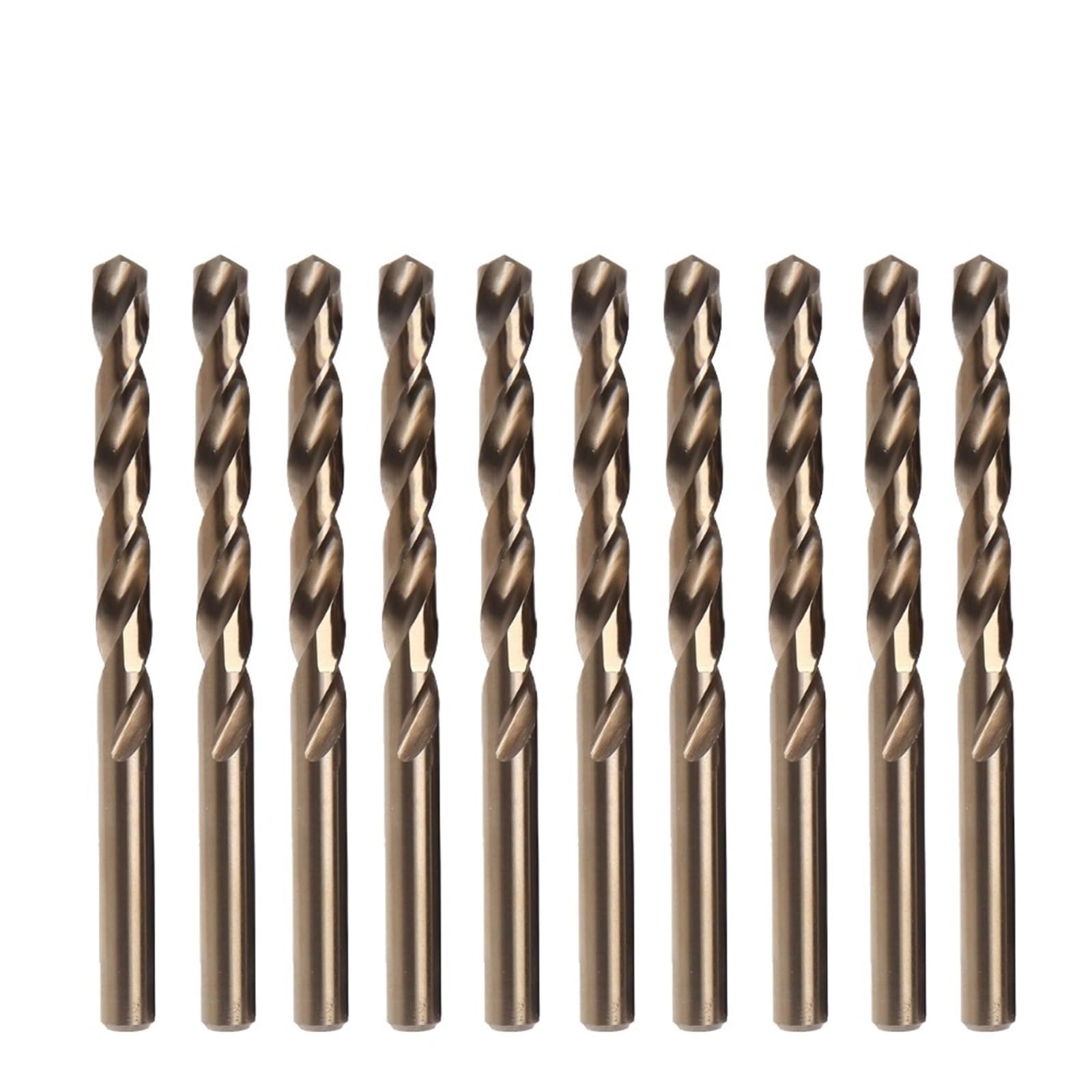 Set di punte da trapano al cobalto 1-13 mm M35 for acciaio inossidabile, rame, alluminio, lega di zinco, punte da trapano elicoidali HSSCo, utensili elettrici, 1 pezzo(4.5mm(10pcs))