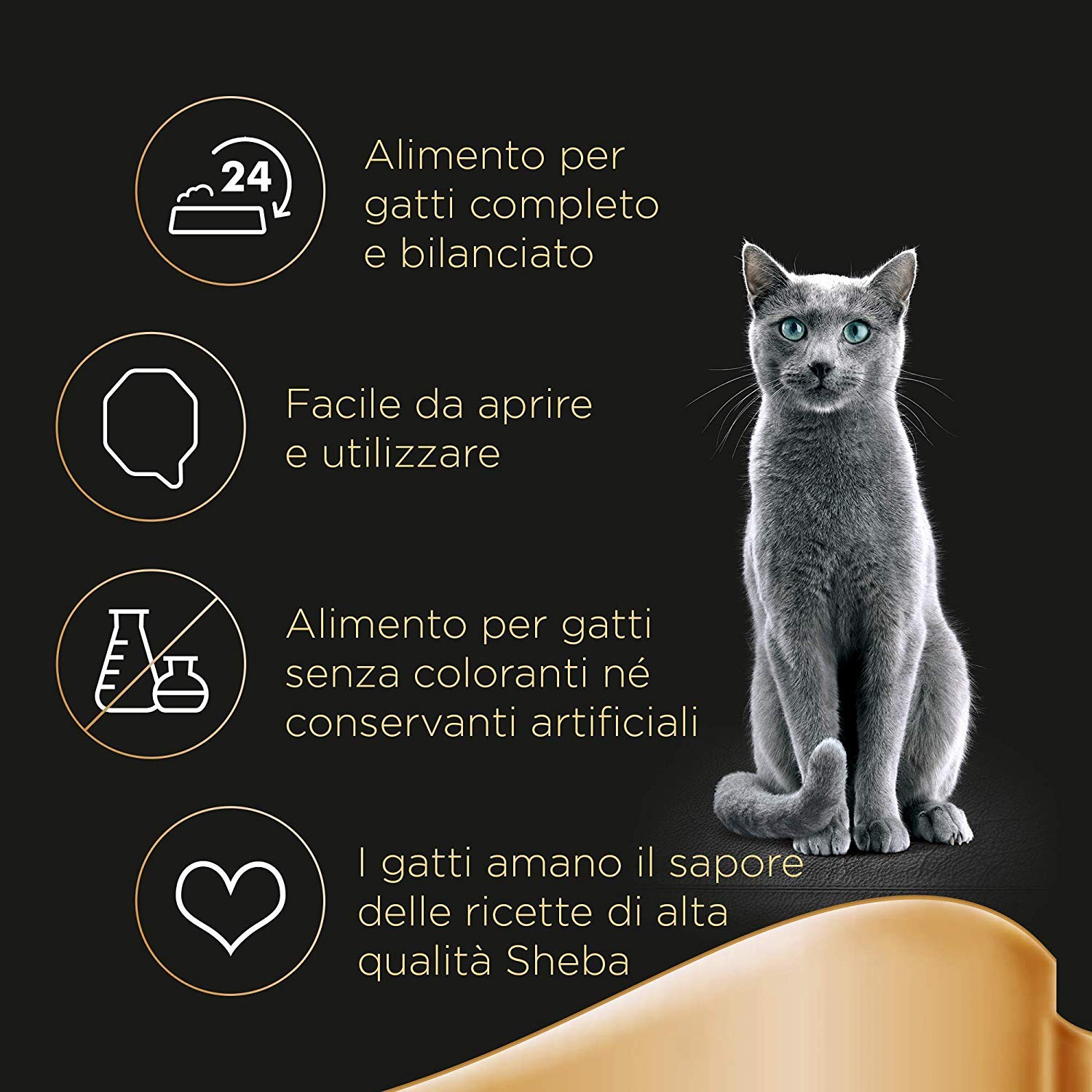 Sheba Paté Classics, Cibo per Gatto, 2 gusti diversi, 88 Vaschette da 85 g