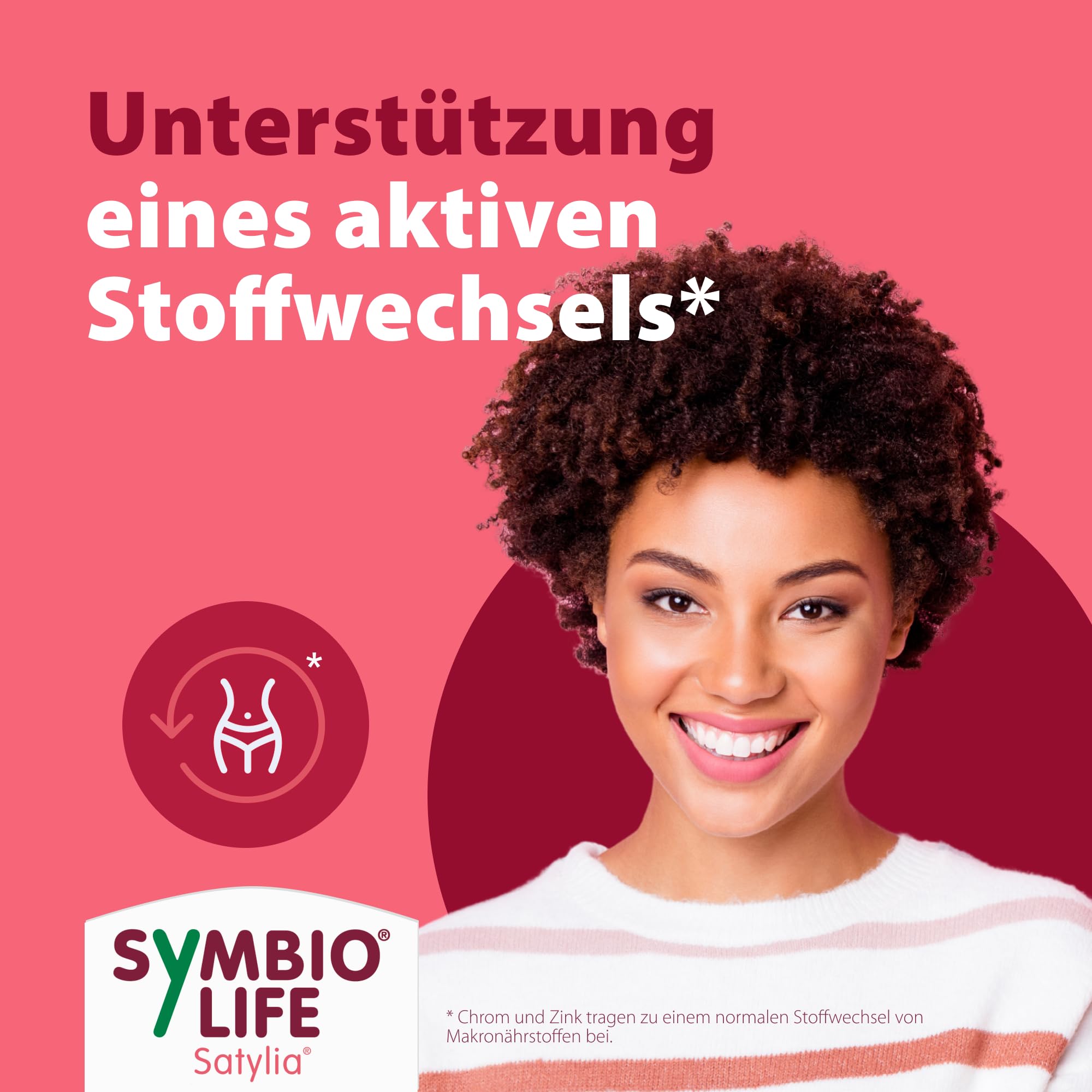 SymbioLife Satylia unterstützt den aktiven Stoffwechsel, 60 Kapseln | Mit Hafnia alvei HA4597, Chrom-Picolinat & Zink-Bisglycinat - vegan, glutenfrei, laktosefrei, magensäureresistent