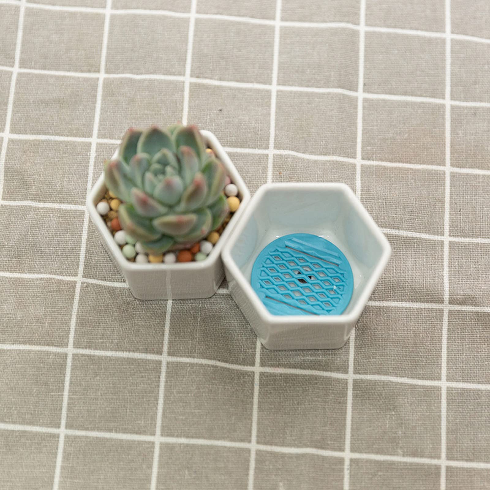 50 Stück Blumentopf-Abdeckgitter 10x10 Cm – Kunststoff Drainagenetz Für Bonsai & Topfpflanzen