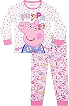 Peppa Pig Girls Pyjamas | Girls Winter Pyjamas with Flower Design