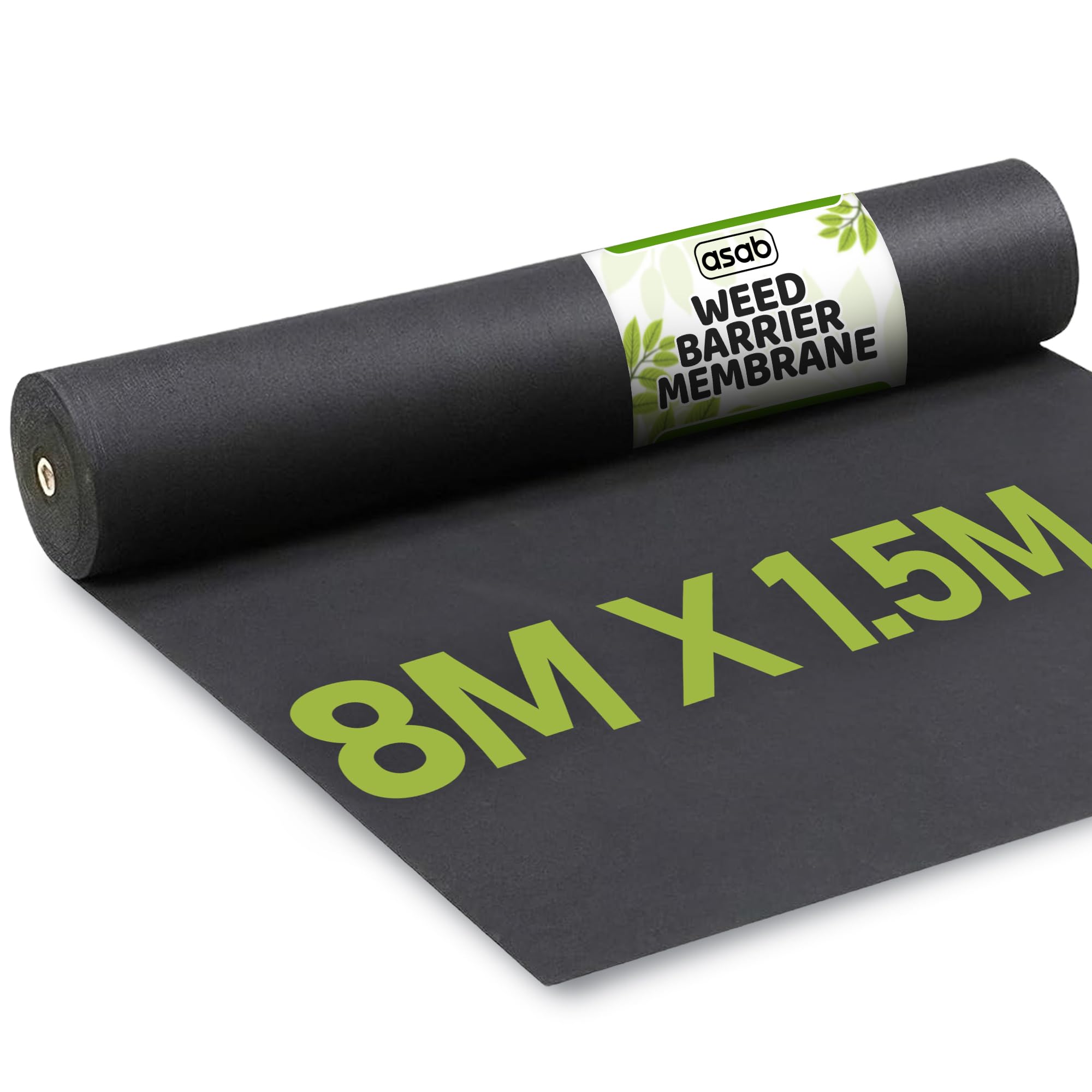 GEEZY Non-Woven Weed Control Fabric 1.5x8m Garden Ground Landscape Membrane 5 Rolls - Foto 2