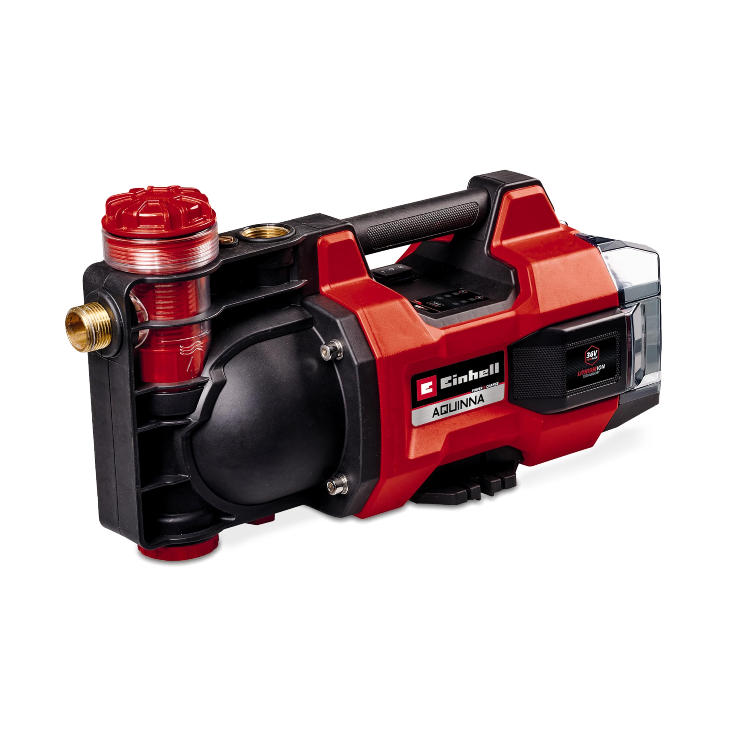 Bomba de jardín a batería Einhell AQUINNA 36/35 F LED de 3800 l/h para riego doméstico
