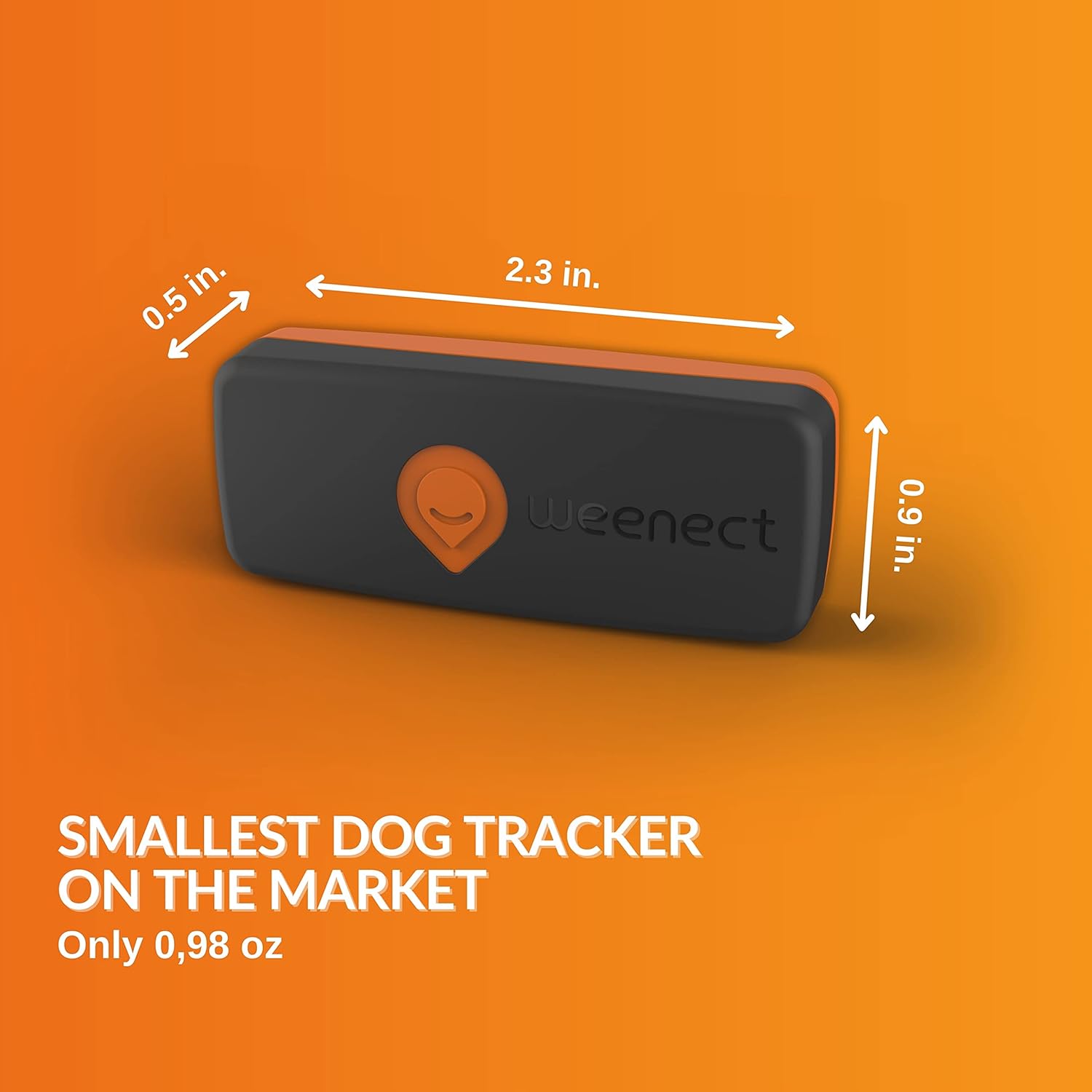 Dog GPS Tracker Weenect XS (Black Edition 2023) RealTime GPS
