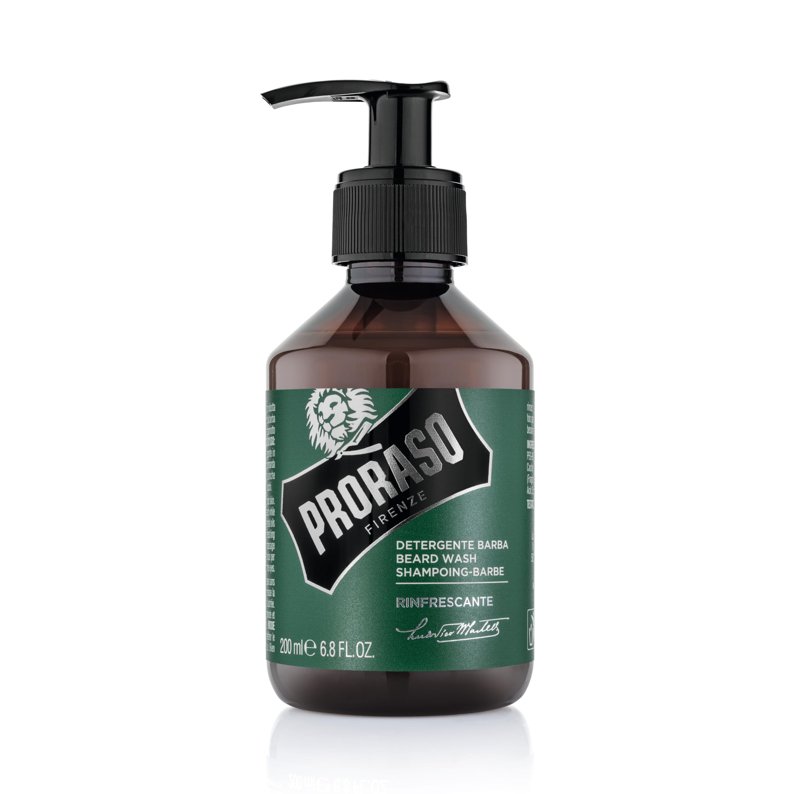 Proraso Set barba uomo Rinfrescante, Set ideale come regalo uomo contenente Shampoo da 200 ml, Olio 30 ml e Balsamo per la barba da 100 ml, Made in Italy