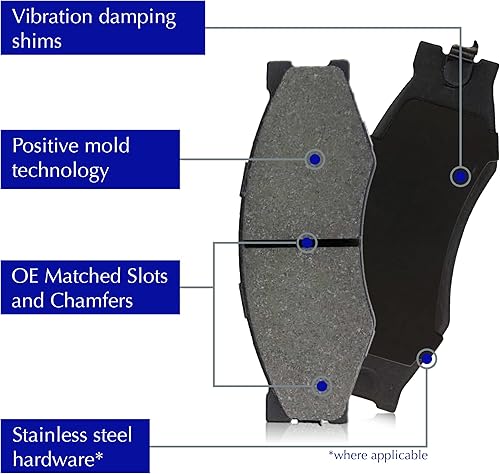 Miniatura 6 de Centric Premium 301.08130 Pastillas de freno traseras automotrices para Hyundai y Kia modelos seleccionados