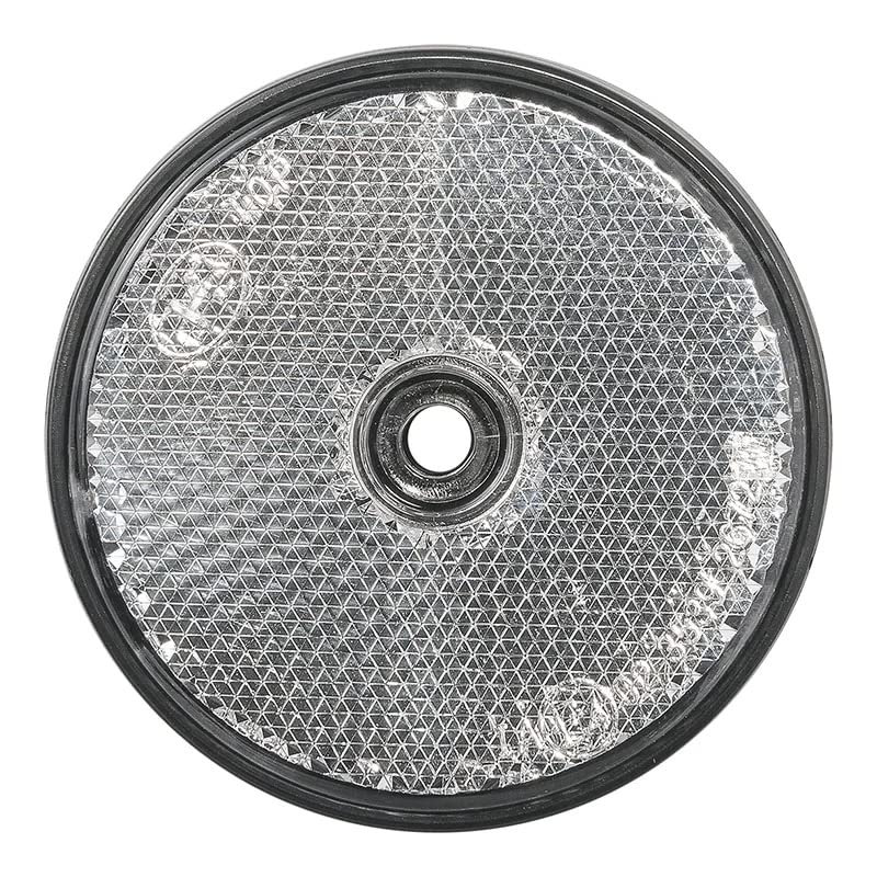 Lot De 4 Catadioptres Arrière Orange Ø60mm - Réflecteurs E4 Pour Remorques, Voitures, Camions Et Vélos