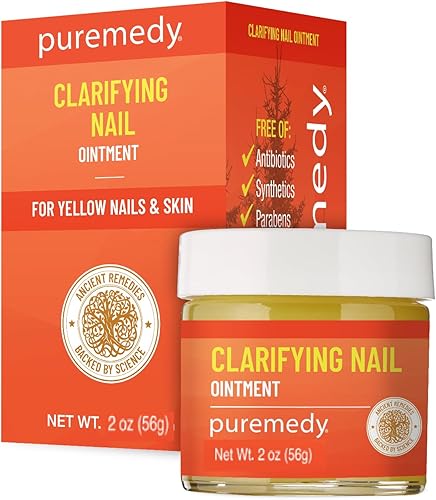Puremedy - Ungüento aclarador de uñas - con aceite de árbol de té, bálsamo totalmente natural para uñas amarillas, pie de atleta e irritaciones