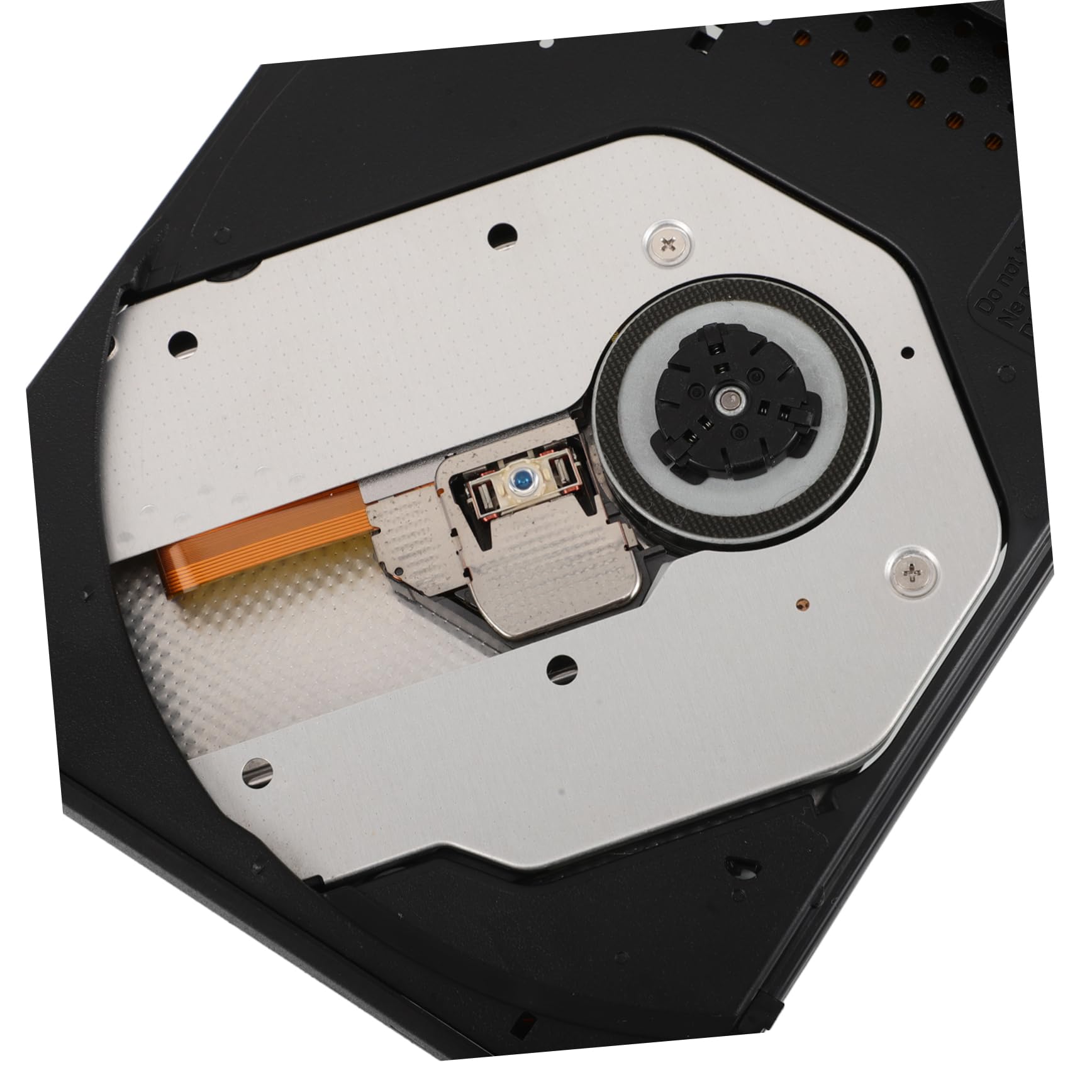 Holibanna Registratore con unità ottica lettore CD unità dvd USB esterna lettore dvd esterno per laptop unità disco esterna per laptop unità disco USB Disc drive Metallo Black