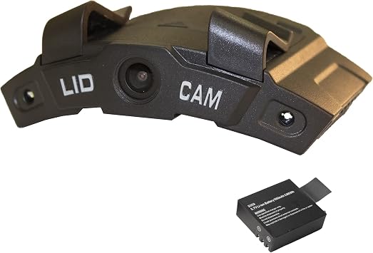 LIDCAM+ LC-WF-BZ Hands Free Hat Mounted Digital Action Camera, 1080P HD Wi-Fi with Full Audio and 1X to 4X Zoom, Black