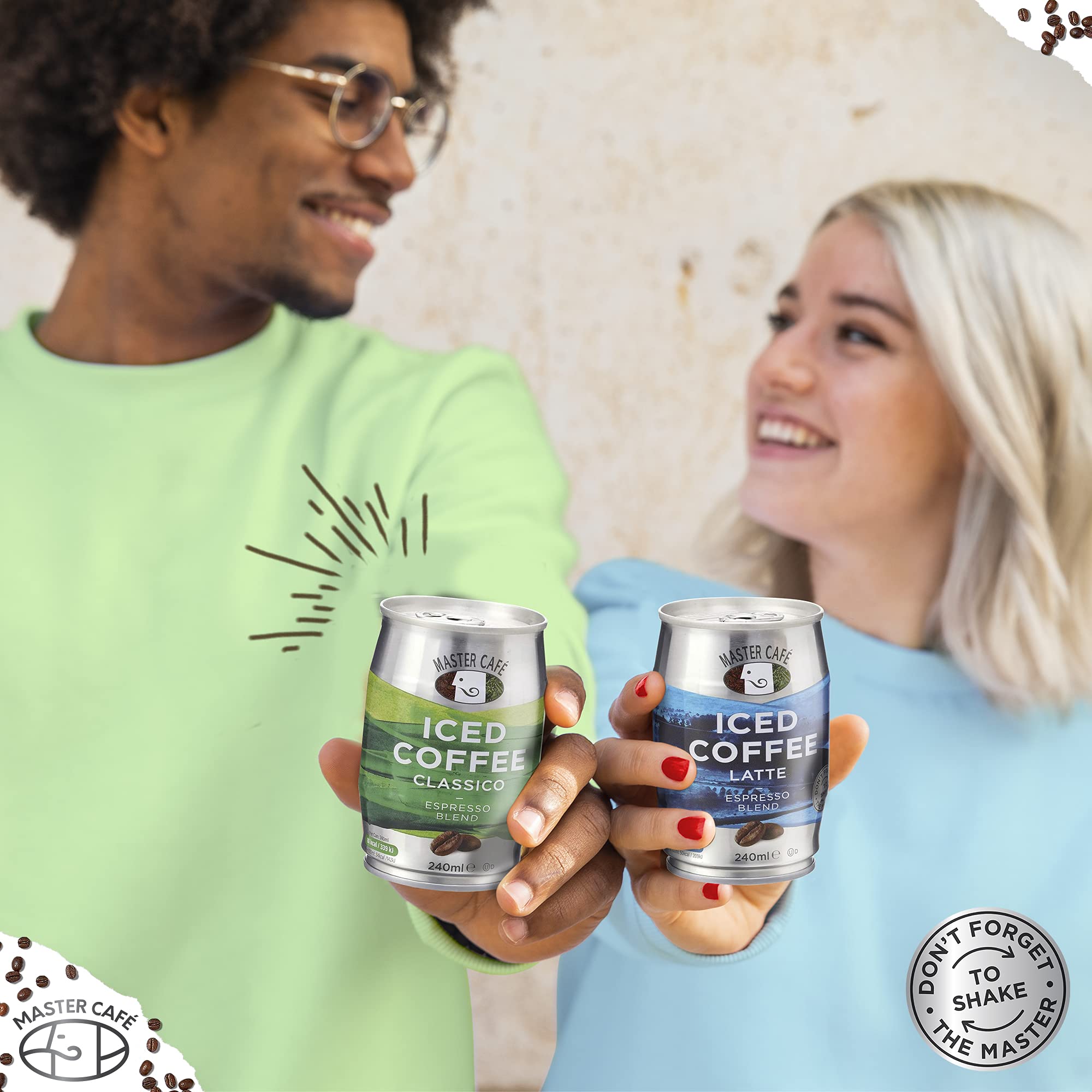 Master Café Iced Coffee Cans 240ml X Pack Of 12 - Full-Bodied