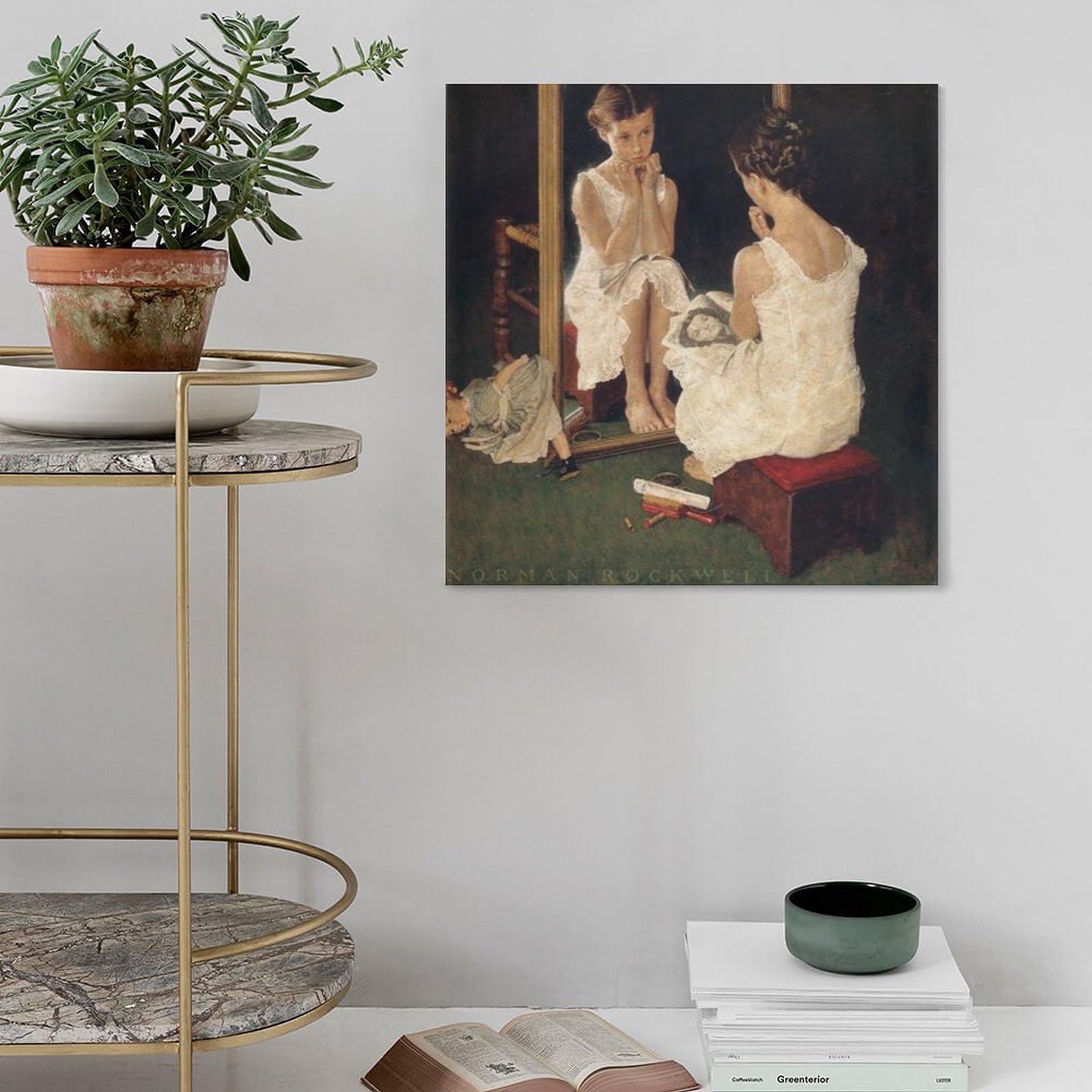 Amazon.co.jp: Norman-Rockwell ノーマン・ロックウェル 画像 Girl at