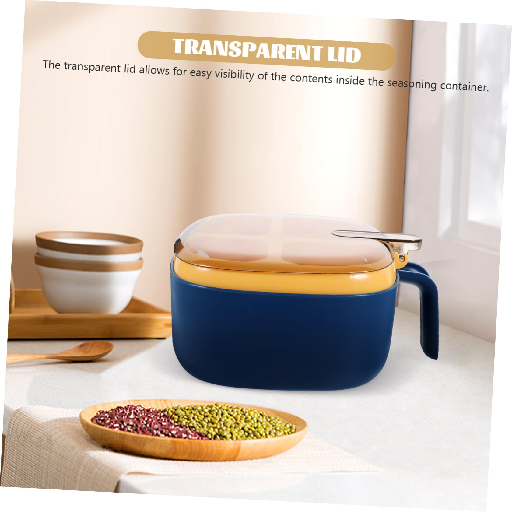 Cabilock Caja De 5 Piezas Caja De Condimentos Contenedor De Artículos De Cocina Artículos De Cocina Suministros De Accesorios De Tarros De Especias Tarro De Especias