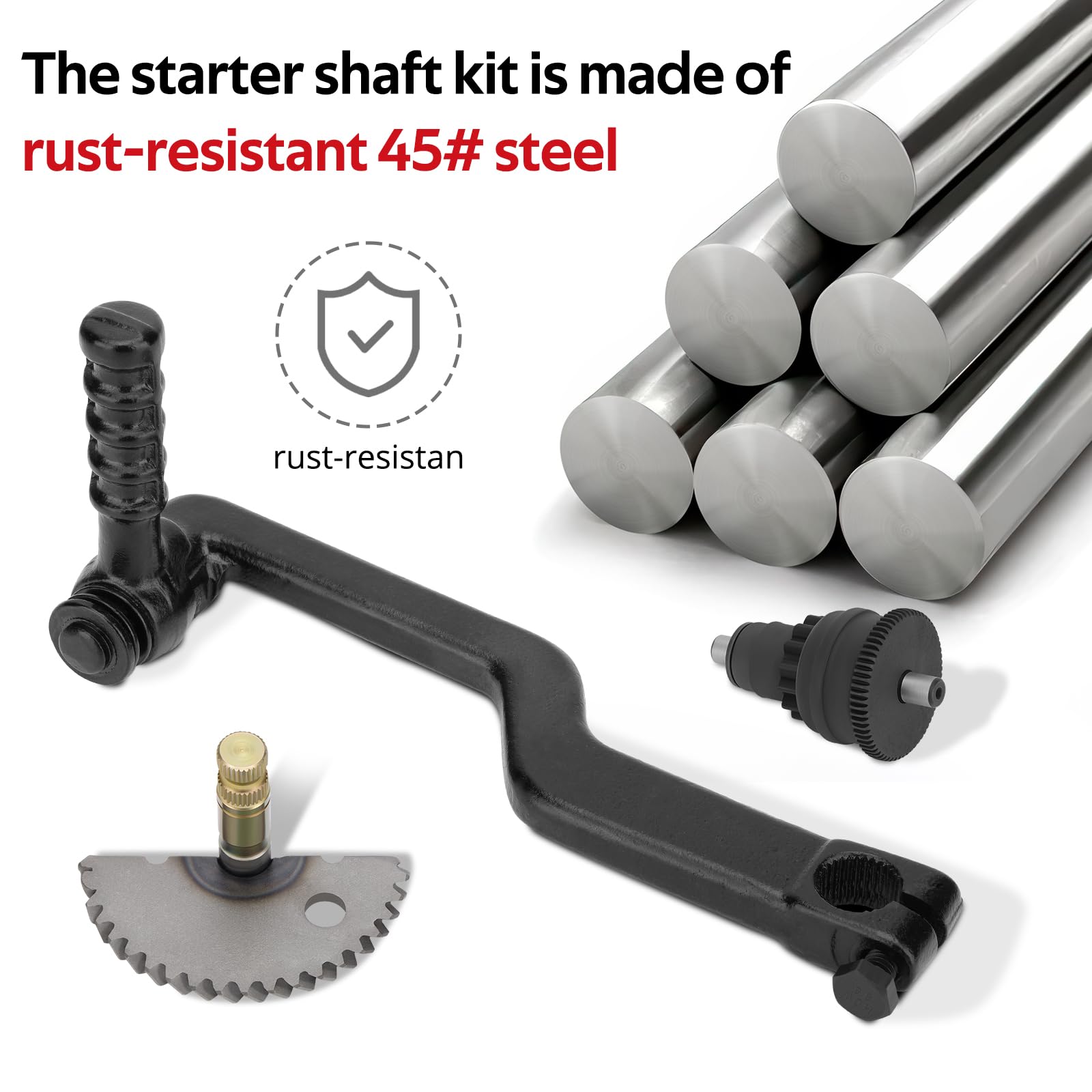 Start Starter Gear Kick Shaft Pédale de ralenti Kit pour GY6 49CC 50CC 139QMB Moteur Cyclomoteur Scooter ATV Roketa Taotao Jonway