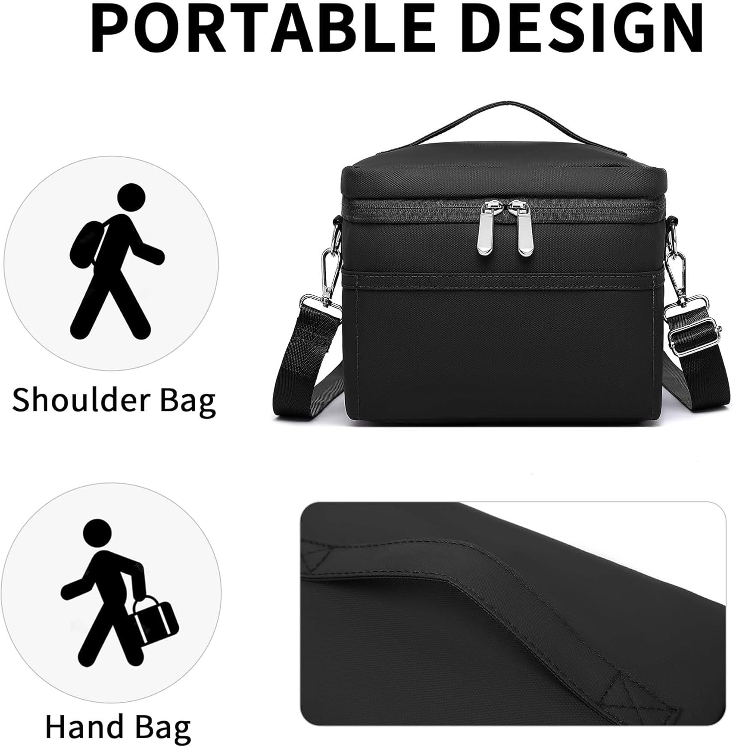 Insulated Lunch Bag for Women Adult Lunch Box Lightweight Waterproof Lunchbox Soft Cooler Reusable Lunch Bags for Work - Image 4