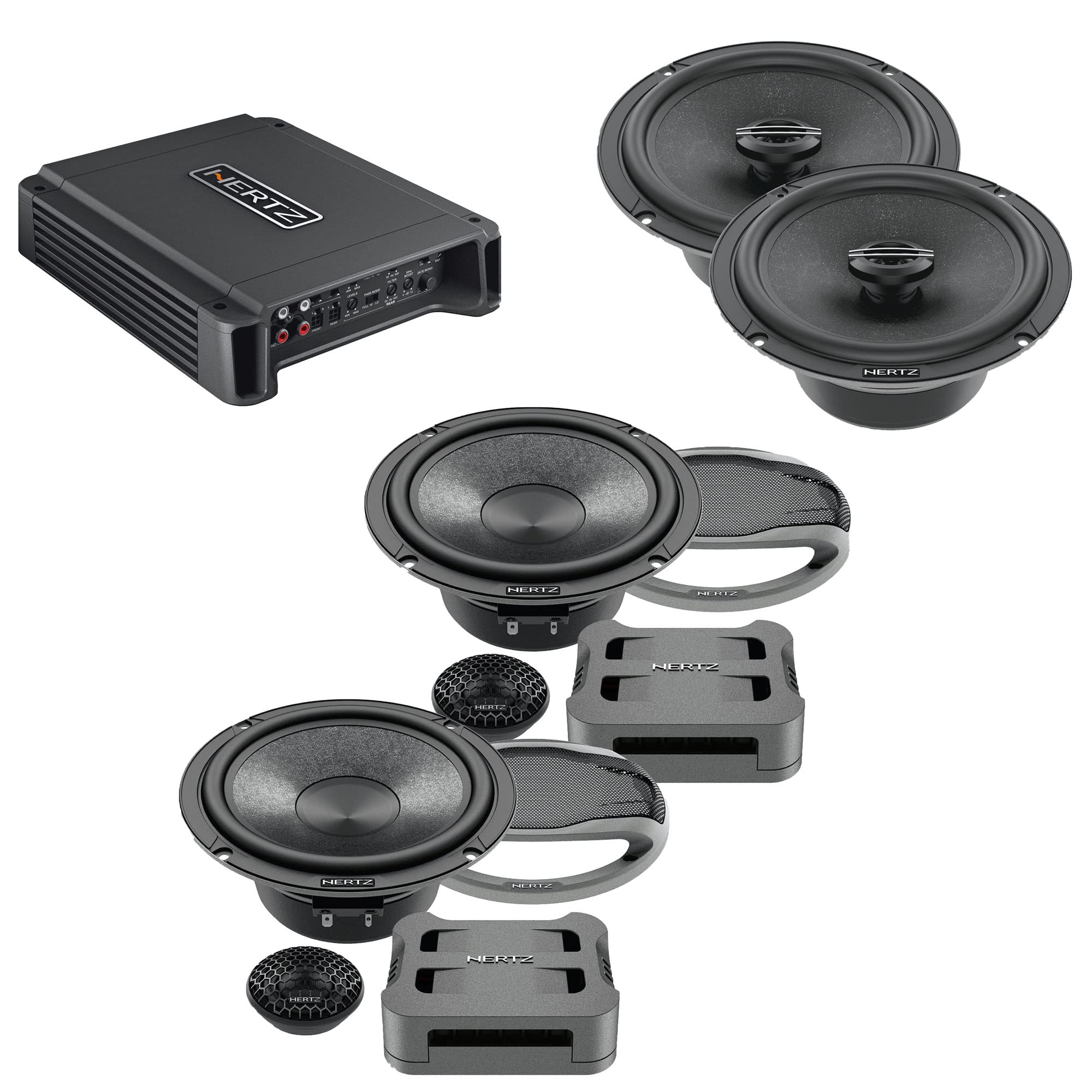 Amazon.com: Hertz HCP 4D 4 Channel Amplifier Hertz CK 165 6.5